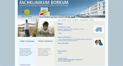 Desktop Screenshot of fachklinikum-borkum.de