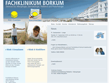 Tablet Screenshot of fachklinikum-borkum.de